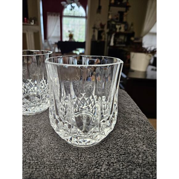 Set 4 Double Old Fashioned Whiskey Rocks Clear Crystal - Picture 1 of 3